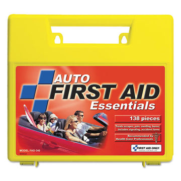 First Aid Only™ Essentials First Aid Kit For 5 People, 138 Pieces, Plastic Case freeshipping - TVN Wholesale